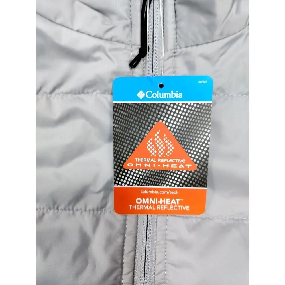 Columbia Fleece Men's XL Green Basin Butte Omni Heat Gorpcore Outdoors Hiking - Picture 7 of 16